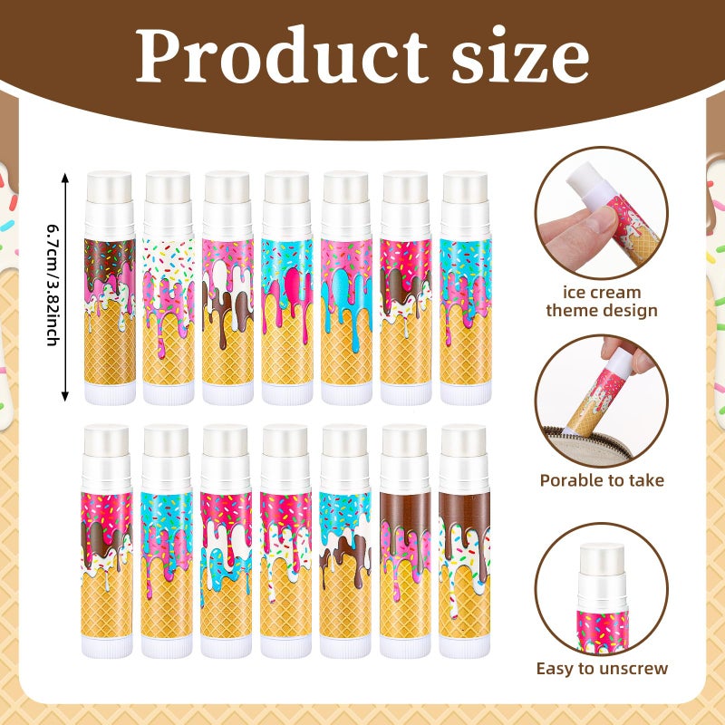 ماكس تشيك مجموعة ماكس تشيك 48 قطعة من مرطب الشفاه بنكهة الآيس كريم، مجموعة هدايا رياضية لحفلات البيسبول، هدية مثالية للفرق الرياضية، هدايا لحفلات التخييم والكريسماس، هدايا أعياد الميلاد للرجال والنساء، 12 تصميمًا - Image 3